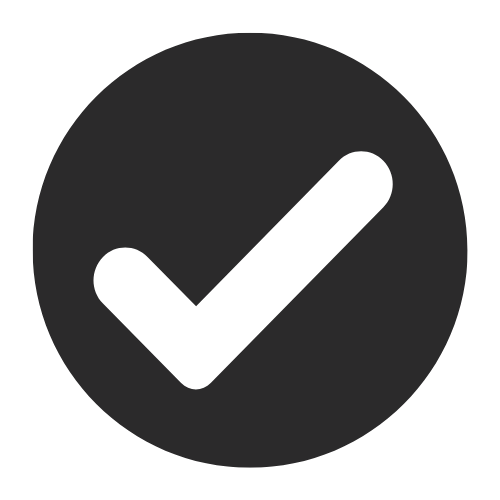 Check-Symbol – Bestandteil der Zertifizierungsliste